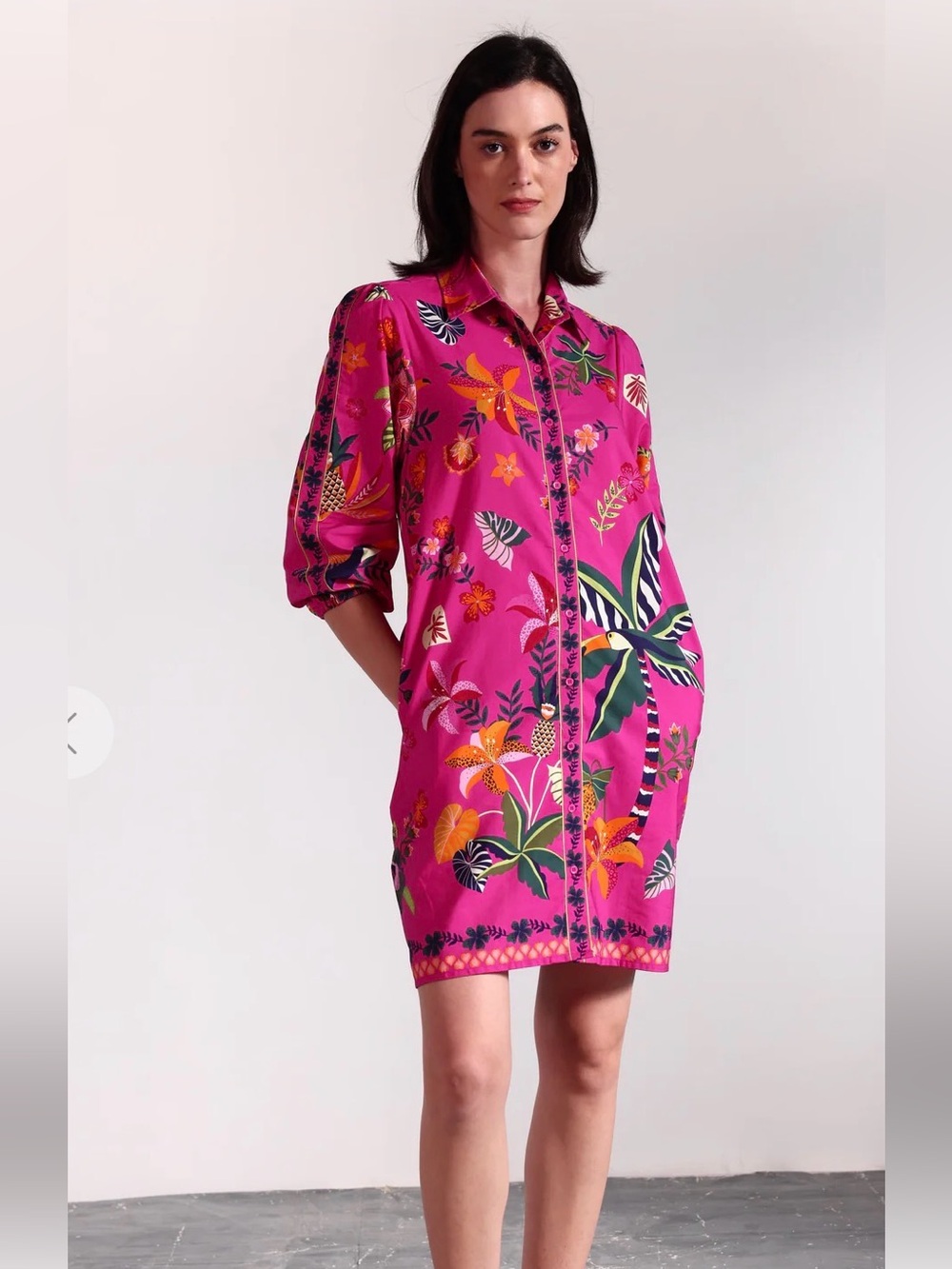 Beautiful Maude Vivante Ava Dress in Rasberry Bloom